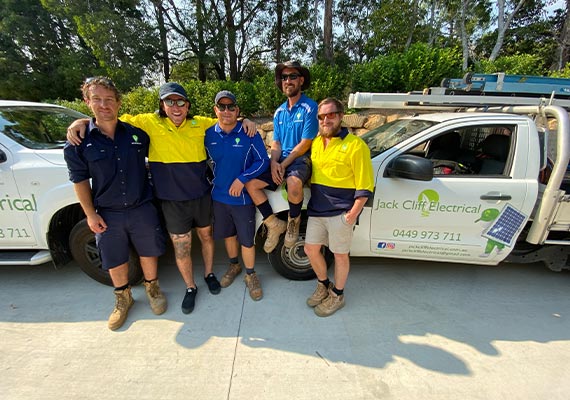 team photos of our solar installers on the Gold Coast